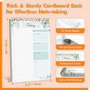 To Do List Notepad, Daily Planner Notebook with 52 Tear-off Sheets, Undated Writing Organizer for Daily Tasks and Goal, Coiled Task Track Checklist Productivity Pad for Office, Classroom, Home, School by TinyTreasures Baby Boutique