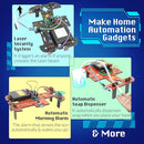 Butterfly EduFields 10-in-1 STEM Robotics Kit for Kids Ages 8-14 | Electronics & Engineering Science Kit with Circuit Board Projects | Educational Robot Building Kit by TinyTreasures Baby Boutique
