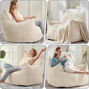 Giant Bean Bag Chair Sofa for Adults Teens, Comfy Corduroy Large Bean Bag Chairs with Armrests for Bedroom Living Room, Adult BeanBag Lazy Sofa Couch Chairs with Filler Included by CozyNest Decor