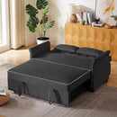 58" Velvet Sofa Bed, 3-in-1 Convertible Pull-Out Sleeper Sofa & Couch with Storage Bag and Adjustable Backrest,Perfect for Small Spaces, Living Room, or Office by CozyNest Decor
