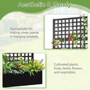 Metal Raised Garden Bed, Trellis Planters Bed with Drainage Holes for Climbing Plants, Vegetables Outdoor Privacy Screen with Planter Box 73"x35"x16", Black by GreenHaven Gardens
