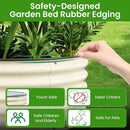 Round Raised Garden Bed Kit, 3.5x3.5x1.4Ft Outdoor Zinc-Aluminum-Magnesium Metal Flower Beds Stainless Steel Patio Ground Planter for Planting Vegetables (Ivory) by GreenHaven Gardens