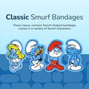 BioSwiss Bandages, The Smurfs Classic Shaped Self Adhesive Bandage, Latex Free Sterile Wound Care, Fun First Aid Kit Supplies for Kids and Adults, 50 Count Plastic Case by TinyTreasures Baby Boutique