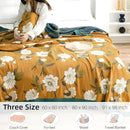 Boho Throw Blanket for Bed - 100% Pure Cotton Ultra Soft Rustic Quilt - Farmhouse Decor Bed Blankets, All Season Rustic Throw for Sofa Couch Chair(91''x 98'', Flower Branch 2) by CozyNest Decor