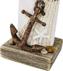 Linfevisi Wood Lighthouse Decor Rustic LED Light House Decor Wooden Decorative Nautical Lighthouse Statue Coastal Beach Themed Lighthouse Handcrafted Tabletop Decoration Home Bathroom (11.4") by CozyNest Decor