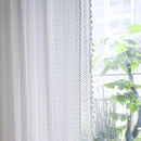 Sutuo Home Boho Curtains 120 inches for Bedroom Living Room Patio Doorway, Crochet Lace Sheer Bohemian Extra Long with Tassels,Window Treatment Drape, Single 1 Panel 59" W x 120" L, White by CozyNest Decor