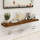 Fun Memories Floating Shelves, 8 Inch Deep Floating Shelves, Rustic Wood Fireplace Mantel 48 in Long, 48 x 8 Floating Wall Shelves for Living Room, Kitchen, Bedroom, Rustic Brown, 1 Pack by CozyNest Decor