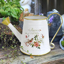 Cute Small Watering Can Indoor Plants Garden Metal Decorative Watering Cans for Outdoor Plants Bonsai Outdoor Garden Flower Decorative (White, 1.5L, 50.7 Oz) by GreenHaven Gardens