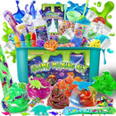 Dinosaur Slime Kit for Girls, Glimmer Crunchy, Galaxy Slime Making Kit for Kids 6-12, Glow in The Dark DIY Slime Kit with Add-ins, Foam Balls, Charms, Glitters, Dinosaur Gift Toys by TinyTreasures Baby Boutique