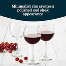 Libbey Vina Red Balloon Wine Glasses, 18.25 Oz Elegant Large Red Wine Glasses Set of 6, Long Stem Glass Wine Glasses for Weddings, Birthdays, and More by CozyNest Decor