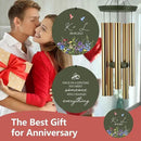 2025 Wedding Wind Chimes for Couple, Deep Tone Personalized Wind Chime, Wedding Gifts for Couples, Customized Windchime for Husband/Wife by CozyNest Decor