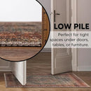 Keen Home Design 2x3 Rug - Machine Washable Entry Rug with Non-Slip Backing, Ideal for Enteryway, Kitchen, Bathroom, Laundry Room - Vintage, Easy Clean, Durable, Low Pile Rug - (2' x 3') by CozyNest Decor