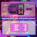 Dance Mat, 2025 Light Up 2-Player Opposing Dance Pad with Single & Double Player Modes, 12-Button Kids Music Toys with Bluetooth, Birthday for 3-12 Year Old Boys Girls by TinyTreasures Baby Boutique