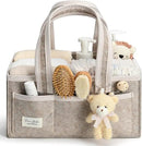 PeraBella Diaper Caddy Organizer with Handle, Baby Shower Gifts Basket Bag, Registry Search Must Haves Items, Nursery Storage Organizer for Newborn Girl Boy, Baby Bag Essentials, Car Diaper Caddy Cart by CozyNest Decor