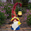 Gnome Garden Decor Statue Solar Lights Outdoor Decor with Succulent and 6 LED Lights,for Balcony,Garden,Patio,Yard,Lawn,Housewarming Birthday Gifts for Women/Mom/Grandma by GreenHaven Gardens