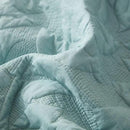 MarCielo 3-Piece 100% Cotton Oversized Bedspread Lightweight Quilt Coverlet Embroidery Farmhouse Bedding Set T0 (Aruba Blue, Oversized Queen (100"x106")) by CozyNest Decor