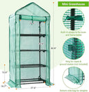 Mini Greenhouse with Screen Roof, Ohuhu Upgraded Portable 4 Tier Small Greenhouses for Outdoors Indoor with Reelable Door, Heavy Duty Plastic Green House for Outside Garden Patio Yard Porch Balcony by GreenHaven Gardens