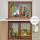 HIDBEA Window Privacy Film Daytime, Heat Control Sun Blocking Anti UV Non-Adhesive Self Static Cling One Way Mirror Window Tint for Home (Brown-Silver, 35.4 Inch x 8.2 Feet) by CozyNest Decor