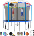 SKYUP Tranpoline 1500LBS 16 15 14 12 10 8 FT Tranpoline for 7-10 Kids and Adults, Windproof Outdoor Tranpoline with Enclosure Net, Basketball Hoop, Easy to Install & Last Long - ASTM Approved by TinyTreasures Baby Boutique
