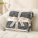 Snuggle Sac Black White Stripe Twin Size Reversible Super Soft Bedding Blanket, 60x80 inches by TinyTreasures Baby Boutique