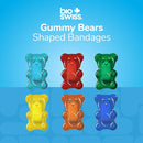 BioSwiss Bandages, Gummy Bear Shaped Self Adhesive Bandage, Latex Free Sterile Wound Care, Fun First Aid Kit Supplies for Kids, 50 Count by TinyTreasures Baby Boutique