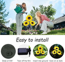 Solar Garden Lights, 4 Pack Sunflower Outdoor Lights Solar Flower Lights for Outside with 12 Larger Sunflower Gardening Gift for Mom Women Decorative Lights for Garden Decor Yard Patio Lawn Pathway by GreenHaven Gardens