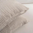Fancy Homi Set of 2 Neutral Taupe Boho Long Lumbar Body Decorative Throw Pillow Cover 14x36 Inch for Bed Couch Bedroom Bench, Soft Patchwork Corduroy Textured Pillow Case, Farmhouse Room Decor by CozyNest Decor