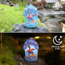 Pink Flamingos for Yard-Garden Statues Solar Outdoor Decor - Surfing Hawaii Beach Yard Art Light up Sea Wave Decor for Patio Lawn Yard by GreenHaven Gardens