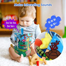 Baby Cloth Books 2PCS High Contrast Sensory Crinkle Book for Babies Tummy Time Early Learning Infant Toys for 0-18 Months by TinyTreasures Baby Boutique