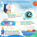 Toddler Basketball Hoop with Adjustable Height, 5 in 1 Toddler Sports Activity Center, Basketball Bowling Baseball Soccer Golf Set, Indoor Outdoor Sports Toy for Baby Birthday Present by TinyTreasures Baby Boutique