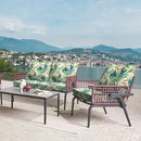 LVTXIII Outdoor Deep Seat Cushion Patio Seat and Back Cushion Set Seasonal Chair Cushion for Dining Arm Chairs, Wicker Chairs and Garden Furniture Decoration, 24"x24"x4", Lush Leaf Green by GreenHaven Gardens