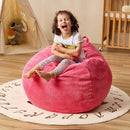 Bean Bag Chairs Teardrop Bean Bag Chair Beanbag Chair with Memory Foam Filled Machine Washable Cover for Living Room, Bedroom (Small,Pink) by TinyTreasures Baby Boutique