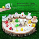 100 Pcs Mini Resin Animals Figures, Mixed Tiny Plastic Animals Figurines to Hide Miniature Fairy Garden Decorations Accessories by GreenHaven Gardens