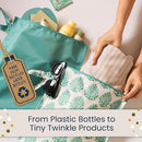Tiny Twinkle Mess- Proof Waterproof Wet Dry Bag | 2-Packk Reusable Wet Bags for Swimsuits & Baby Clothes | Leakproof Wet Bag for Travel & Diaper Changes for Baby (Flutter) by TinyTreasures Baby Boutique
