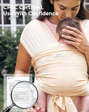 Momcozy Baby Carrier AirMesh - The Perfect Summer Sling for Newborns to Toddler 8-35 lbs - Cooling Fabric Baby Wrap, Lightweight, Ergonomic, and Easy to Wear, Light Beige by TinyTreasures Baby Boutique