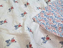 Queen Size Rose Pink Cotton Throw Blanket – Hand Block Printed 90x108 Bedspread – Lightweight Soft Quilt for Sofa, Couch, or Bed – Cozy All-Season Boho Blanket by CozyNest Decor