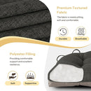 Non Slip Chair Cushions for Dining Chairs Set of 4 Kitchen Chair Cushions 18"x18"x3" Turfted Chair Pads Comfortable and Soft Seat Cushion with Ties, Dark Grey by CozyNest Decor