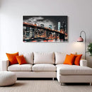 RyounoArt New York City Pictures Wall Art NYC Skyline Canvas Paintings Brooklyn Night Cityscape Prints Wall Decor Framed 20x36 Inch by CozyNest Decor