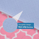 OUTCREATOR® Washable Bed Pads 34" x 56" (Pack of 2), Incontinence Mattress Protector, Anti-Slip Waterproof Underpads for Adults Kids Elderly Pets, Absorbency & Reusable Bedwetting Pads (Pink) by TinyTreasures Baby Boutique