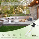 addlon 2 Pack*102FT(96+6) Solar String Lights Waterproof, Patio Lights Solar Powered with Remote & USB Port, 3 Lighting Modes 60+4 LED Shatterproof Bulbs Outdoor Light for Camping Backyard Garden by CozyNest Decor