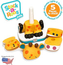 Stack-a-Roos Baby Giraffe by Salus Brands - Animal Stacking Toy, Educational Early Learning Toy for Infants Babies Toddlers, Age 12+ Months - Great Baby Gifts, STEM by TinyTreasures Baby Boutique