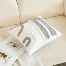 HOdo Home 18x18 Throw Pillow Covers, 2PCS Tufted Boho Jacquard Pillow Covers,Farmhouse Decorative Pillow Cover,Pillow Cases for Couch Sofa Bed Stylish Decor, Simple Textured Cushion Sham by CozyNest Decor