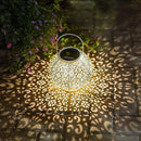 Outdoor Solar Big Lantern Waterproof Hanging Garden Decorative Metal Lights LED Table Lamp,Yard Patio Decor, Christmas Gifts for Mom (White,1Pack) by GreenHaven Gardens