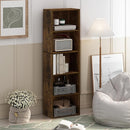 Furinno Luder 5-Tier Open Shelf Bookcase, Bookshelf, Amber Pine by TinyTreasures Baby Boutique