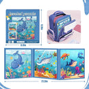 Magnetic Puzzles for Toddlers 3-5 , 75-Pieces Travel Toys , Sea Puzzles Ages 4-6, Educational Learning Magnets, Road Car Trip & Airplane Activities Toys for 3 4 5 6 7 Girls Boys Gift by TinyTreasures Baby Boutique