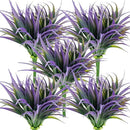 32Pcs Artificial Grass Fake Plants 17.3in Outdoor Plants UV Resistant Faux Greenery Stems Fake Grass for Home Window Garden Office Patio Pathway Front Porch Halloween Décor Green & Purple by GreenHaven Gardens