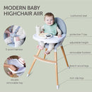 Convertible High Chair for Babies, Toddlers, Kids & Children - Wooden Highchair with Adjustable Height & Dishwasher Safe Tray - Wood Feeding & Dining Chair - Converts to Booster Seat - KoolaBaby by TinyTreasures Baby Boutique