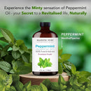 Majestic Pure Peppermint Essential Oil with Glass Dropper - Huge 4 Fl Oz - 100% Pure and Natural Peppermint Oil - Premium Grade Essential Oils for Diffuser, Aromatherapy, Soap and Candle Making by CozyNest Decor