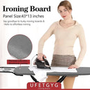 Ironing Board,13" X 43" W/with Iron Rest | Full Metal Construction| Height Adjustable | Heat & Scorch Resistant Fabric | Heavy Duty| Easy to Fold | Anti-Skid Feet |Grey by CozyNest Decor