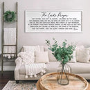 Our Father Prayer Bible Verse Framed Wall Art, 40''×15'' White Horizontal Religious Christian Lords Prayer Sign for God Jesus Christ Prayer, Rustic Holy Inspirational Catholic Scripture Decor by CozyNest Decor